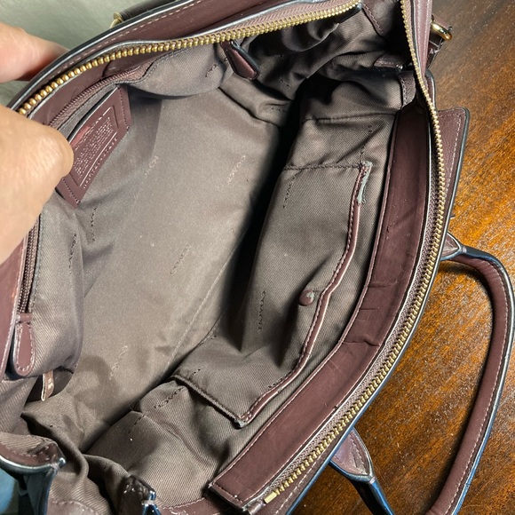 Coach Peeble leather swagger 27 Crossbody shoulder bag 87295 oxblood - Picture 3 of 12